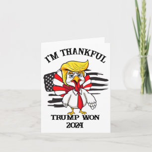 Carte Trump Thanksgiving Je remercie Trump Won