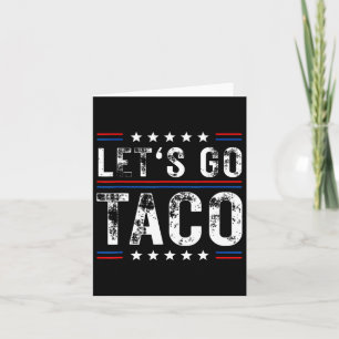 Carte Trump toujours chicken dehors Taco
