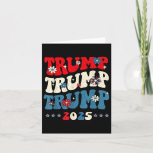 Carte Trump Trump Trump 2025 Inauguration du président 4