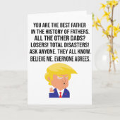 CARTE TRUMP : TU ES LE MEILLEUR PÈRE (Fleur jaune)