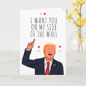 Carte Trump Valentine Je veux que vous soyez de mon côté (Fleur jaune)