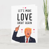 Carte Trump Valentine Rendons l'amour grand (Devant)