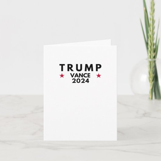 Carte Trump Vance 2024 (Devant)