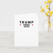 Carte Trump Vance 2024 (Fleur jaune)