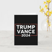Carte Trump Vance 2024 (Fleur jaune)
