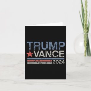 Carte Trump Vance 2024 Rayure Rétro Trump Jd Vance