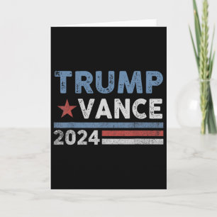 Carte Trump Vance 2025 Président Trump partisan Réélecti