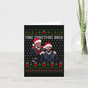 Carte Trump Vance Faire Noël Byck Funny Père Noël Trump