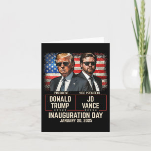 Carte Trump Vance Inauguration Day 2025 Donald Trump Jd