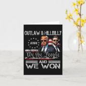 Carte Trump Vance Nous avons gagné Jour d'investiture 20 (Fleur jaune)