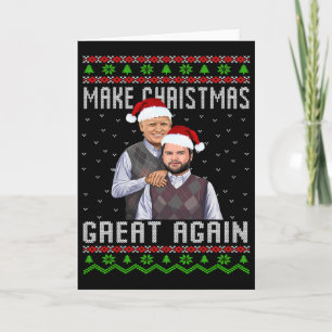 Carte Trump Vance T-shirts Frères rendent Noël de nouvea