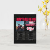 Carte Trump Vance Us Tour (Fleur jaune)