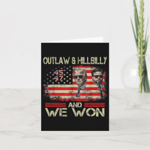 Carte Trump Vance We Won Win Inauguration Day 2025 47th