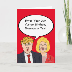 Carte Trump vs Trump Birthday Card - Personnaliser votre