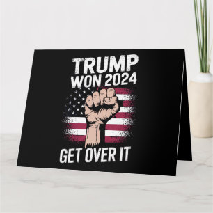 Carte Trump Won Wons Inauguration 47 Président des États