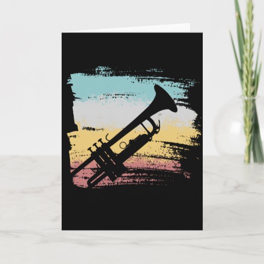 Carte Trumpet Vintage (Devant)