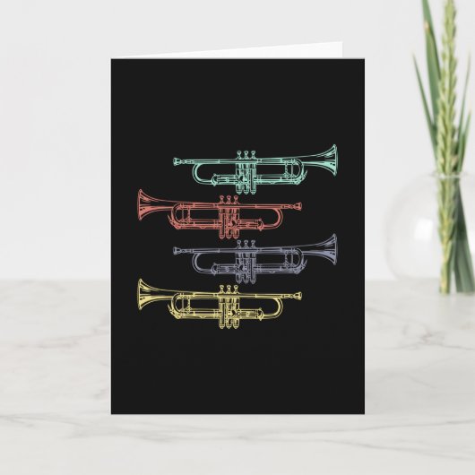 Carte Trumpet Vintage (Devant)