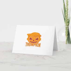Carte Trumpkin Classique – Style Président Citrouille