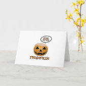 Carte Trumpkin Halloween ajusté (Fleur jaune)