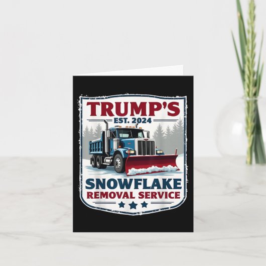 Carte Trumps Snowflake Service de suppression Funny Trum (Devant)