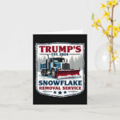 Carte Trumps Snowflake Service de suppression Funny Trum (Fleur jaune)