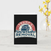 Carte Trumps Snowflake Service de suppression Funny Trum (Fleur jaune)