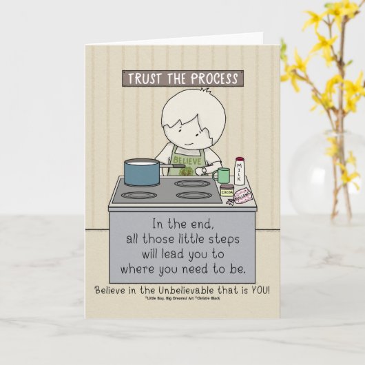 Carte Trust the Process (Fleur jaune)
