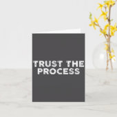 Carte Trust The Process Srts Slogan Motivational (Fleur jaune)