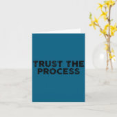 Carte Trust The Process Srts Slogan Motivational Vintage (Fleur jaune)