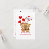 Carte truth love card (Devant/Arrière en situation)