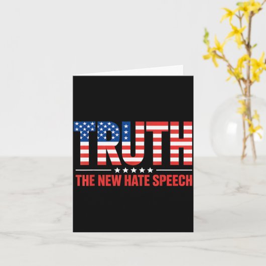 Carte Truth The New Hate Speech Litical Correctness Usa (Fleur jaune)