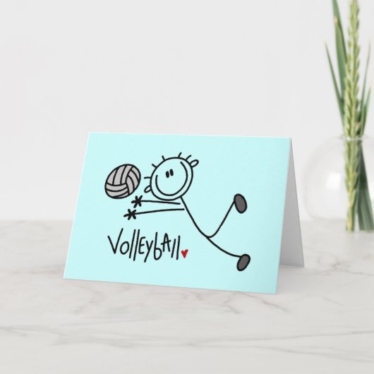 Carte Tshirts et cadeaux de volley-ball de base-ball (Devant)