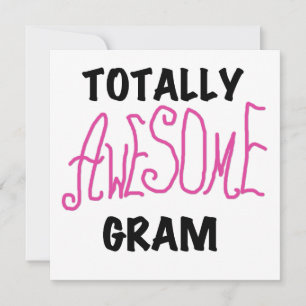 Carte Tshirts et cadeaux rose Gram absolument géniaux
