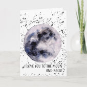 Carte Tu aimes la lune et le retour (Devant)