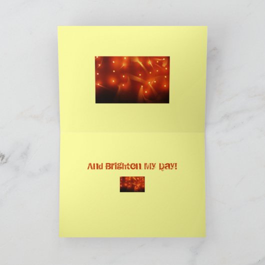 Carte Tu Allumes Ma Vie ! (Intérieur)