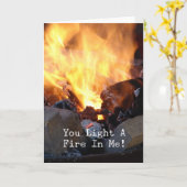 Carte Tu Allumes Un Feu En Moi ! (Fleur jaune)