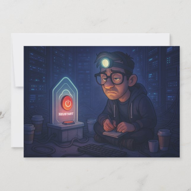 Carte Tu as déjà redémarré ? (Devant)