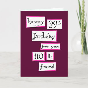 Carte Tu as encore 29 ans ? Ajouter un nom amusant Salut