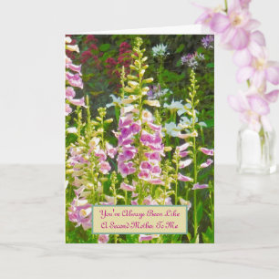 Carte "Tu as été comme une 2ème mère pour moi"/floral
