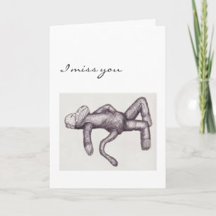 Carte tu as oublié le singe à soie