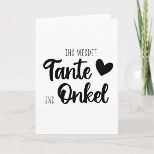 Carte Tu Deviens Tante Et Oncle