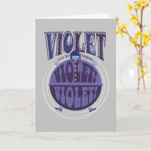 Carte Tu deviens Violet, Violet ! (Fleur jaune)