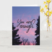 Carte Tu es assez (Fleur jaune)