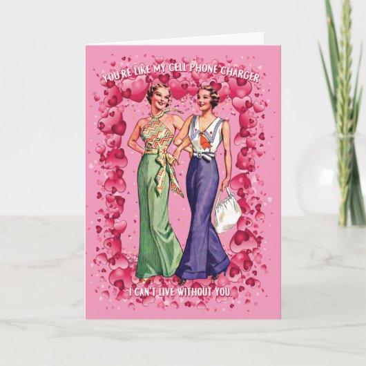 Carte Tu es comme mon chargeur de téléphone portable, Sa (Devant)