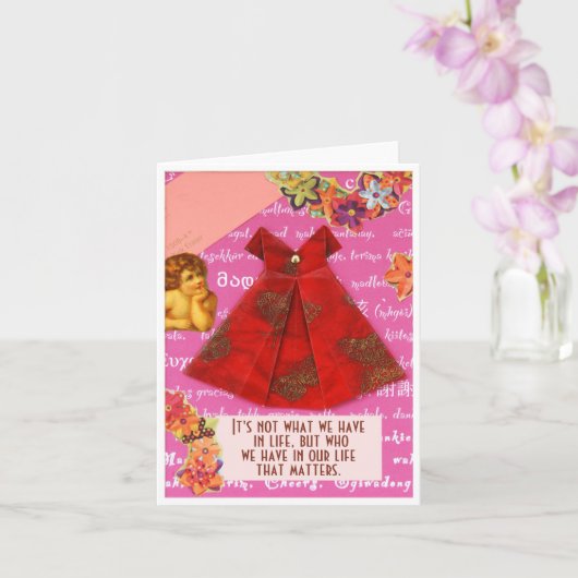 Carte Tu es friends that matter ... (Orchidée)