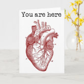 Carte Tu es là dans mon coeur (Fleur jaune)