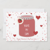 Carte Tu es la Saint-Valentin de ma fraise de confiture (Devant)