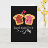 Carte Tu Es Le Beurre D'Arachide De Ma Jelly Cute Kawaii (Fleur jaune)