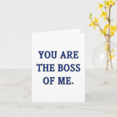 Carte Tu Es Le Patron De Moi (Fleur jaune)