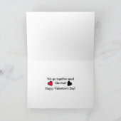 Carte Tu es le Weiner pour mon Pain, la Saint-Valentin (Intérieur)